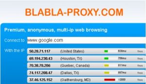 Free Proxy List ou Proxy Grátis